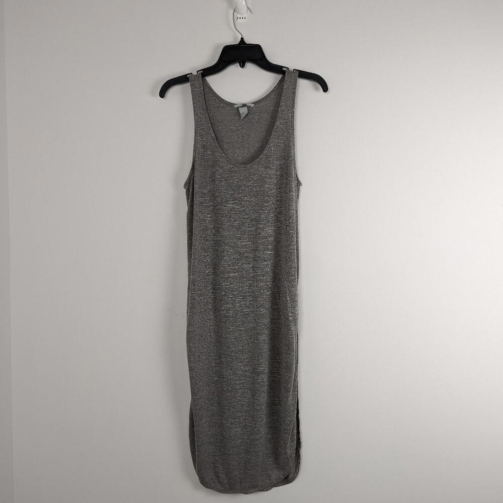 Women's Heather Gray Asymmetrical Hem Tank Dress S